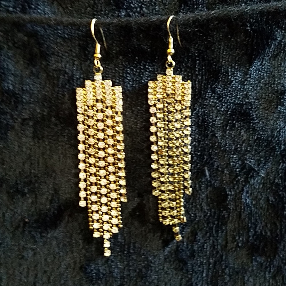 Gorgeous Chandelier Earrings Rhinestone Diamonds
